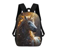 sinyumoney 3D Printed The White Unicorn School Backpack for Kids Children's 17inch Backpacks Boy Girl Book Bags Kids School Bag
