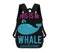 sinyumoney 3D Printed This Is My Costume for Wha School Bag Boys Girls Children's School Backpack Casual Fashion Backpack for in School Or Travel 17inch