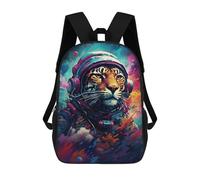 sinyumoney 3D Printed Tiger Astronaut in Space School Backpack Book 17inch Bags Fashion Backpacks Large Capacity Backpack Children Travel Rucksacks