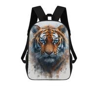 sinyumoney 3D Printed Tiger Face Painting School Backpack for Kids Children's 17inch Backpacks Boy Girl Book Bags Kids School Bag