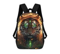 sinyumoney 3D Printed Tiger Fantasy Artwork-2 School Bag Boys Girls Children's 17inch Backpack School Backpack Casual Fashion Backpack for in School Or Travel