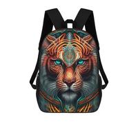 sinyumoney 3D Printed Tiger Wondrous School Backpack for Kids Children's 17inch Backpacks Boy Girl Book Bags Kids School Bag