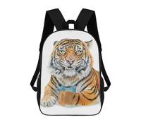 sinyumoney 3D Printed Too Early Tiger Children Backpacks Kids Cute School Backpack Outdoor Casual Daypack for Boys Middle School Students 17inch