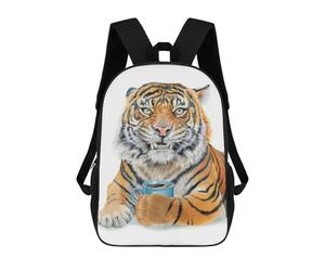 sinyumoney 3D Printed Too Early Tiger Children Backpacks Kids Cute School Backpack Outdoor Casual Daypack for Boys Middle School Students 17inch