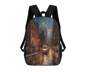 sinyumoney 3D Printed Toronto Canada Beauty Children's 17inch School Backpack for Kids High Capacity Travel Rucksacks Fashion Book Bags Kids School Bag
