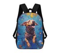 sinyumoney 3D Printed Underwater Dog 2 Children's 17inch School Backpack for Kids High Capacity Travel Rucksacks Fashion Book Bags Kids School Bag