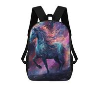 sinyumoney 3D Printed Unicorn at Starry Sky School Backpack Book 17inch Bags Fashion Backpacks Large Capacity Backpack Children Travel Rucksacks