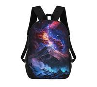 sinyumoney 3D Printed Volcanic Nebula Galaxy School Backpack Book 17inch Bags Fashion Backpacks Large Capacity Backpack Children Travel Rucksacks