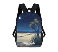 sinyumoney 3D Printed White Sands National Park School Backpack With Big Pockets for Kids Children's Backpacks Boy Girl Book Bags Kids School Bag 17inch