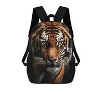 sinyumoney 3D Printed Wild Tiger Portrait -1 School Backpack With Big Pockets for Kids, Children's Backpacks Book Bags Kids School Bag 17inch