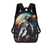 sinyumoney 3D Printing Astronaut in Space -80 Children School Backpacks Boys Bookbags Big Capacity Bookbag Travel Backpack Daypacks 17inch