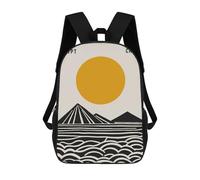 sinyumoney 3D Printing Cairo Egypt Minimalist Art Children 17 Inch School Backpacks Boys Bookbags Big Capacity Bookbag Travel Backpack Daypacks