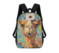 sinyumoney 3D Printing Camel with Toilet Paper Children School Backpacks Boys Bookbags Big Capacity Bookbag Travel Backpack Daypacks 17inch