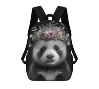 sinyumoney 3D Printing Cute Baby Fluffy Panda Children School Backpacks Boys Bookbags Big Capacity Bookbag Travel Backpack Daypacks 17inch
