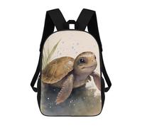sinyumoney 3D Printing Cute Baby Turtle Painting Children School Backpacks Boys Bookbags Big Capacity Bookbag Travel Backpack Daypacks 17inch
