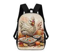 sinyumoney 3D Printing Fashion Knapsack Kids Chicks Delicious Sushi Rucksack Boys School Backpack for Girls Elementary School Bags Bookbag Teens 17inch