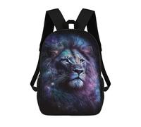 sinyumoney 3D Printing Fashion Knapsack Kids Cosmic Lion Art Print-26 Rucksack Boys School Backpack for Girls Elementary School Bags Bookbag Teens 17inch