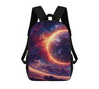 sinyumoney 3D Printing Fashion Knapsack Kids Cosmic Nebula Galaxy-3 Rucksack Boys School Backpack for Girls Elementary School Bags Bookbag Teens 17inch