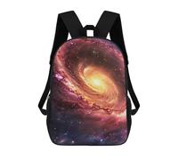 sinyumoney 3D Printing Fashion Knapsack Kids Cosmic Spiral Galaxy-4 Rucksack Boys School Backpack for Girls Elementary School Bags Bookbag Teens 17inch