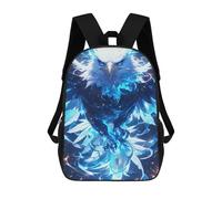 sinyumoney 3D Printing Fashion Knapsack Kids Eagle Fantasy Artwork Rucksack Boys School Backpack for Girls Elementary School Bags Bookbag Teens 17inch
