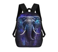 sinyumoney 3D Printing Fashion Knapsack Kids Galactic Elephant Art Print-1 Rucksack Boys School Backpack for Girls Elementary School Bags Bookbag Teens 17inch