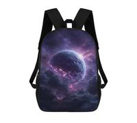 sinyumoney 3D Printing Fashion Knapsack Kids Galactic Storms Cosmic Energy Unleashed Rucksack Boys School Backpack for Girls Elementary School Bags Bookbag Teens 17inch