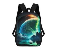 sinyumoney 3D Printing Fashion Knapsack Kids Stellar Arctic Wonderland Rucksack Boys School Backpack for Girls Elementary School Bags Bookbag Teens 17inch