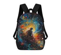 sinyumoney 3D Printing Fashion Knapsack Kids Trapped In The Infinite Rucksack Boys School Backpack for Girls Elementary School Bags Bookbag Teens 17inch