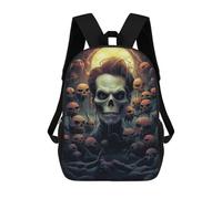 sinyumoney 3D Printing Halloween Fright Night Children School Backpacks Boys Bookbags Big Capacity Bookbag Travel Backpack Daypacks 17inch