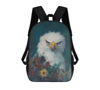 sinyumoney 3D Printing Kids Backpack Bald Eagle Portrait Daypacks Book Bag Fashion Book Bag Casual Daypacks for School Boys And Girls 17inch