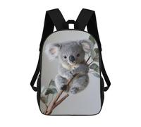 sinyumoney 3D Printing Kids Backpack Cute Fluffy Koala Daypacks Book Bag Fashion Book Bag Casual Daypacks for School Boys And Girls 17inch