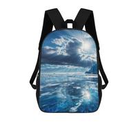 sinyumoney 3D Printing Kids Backpack Embrace on Lake Baikal P1 Daypacks Book Bag Fashion Book Bag Casual Daypacks for School Boys And Girls 17inch