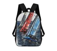 sinyumoney 3D Printing Kids Backpack Making A Go Of It Daypacks Book Bag Fashion Book Bag Casual Daypacks for School Boys And Girls 17inch