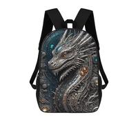 sinyumoney 3D Printing Kids Backpack Steampunk Galactic Dragon Daypacks Book Bag Fashion Book Bag Casual Daypacks for School Boys And Girls 17inch