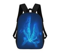 sinyumoney 3D Printing Luminous Leviathans Children School Backpacks Boys Bookbags Big Capacity Bookbag Travel Backpack Daypacks 17inch