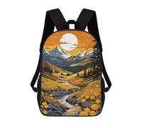 sinyumoney 3D Printing Morning Wild Children School Backpacks Boys Bookbags Big Capacity Bookbag Travel Backpack Daypacks 17inch