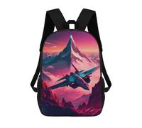 sinyumoney 3D Printing Mountain Flight Fantasy Children School Backpacks Boys Bookbags Big Capacity Bookbag Travel Backpack Daypacks 17inch