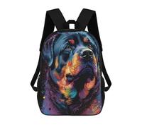 sinyumoney 3D Printing Rottweiler Style 3 Children School Backpacks Boys Bookbags Big Capacity Bookbag Travel Backpack Daypacks 17inch