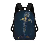 sinyumoney 3D Printing Whale Shark Underwater Children School Backpacks Boys Bookbags Big Capacity Bookbag Travel Backpack Daypacks 17inch
