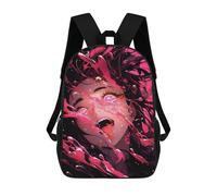 sinyumoney 3D Printing Zero Two Version Children 17 Inch School Backpacks Boys Bookbags Big Capacity Bookbag Travel Backpack Daypacks