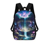 sinyumoney 3D Secret Haven Printing Daypacks Kids Casual Backpack Knapsack High Capacity Rucksack Travel Laptop Book Bag 17inch