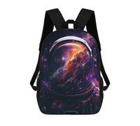 sinyumoney 3D Space Astronaut School Backpack Student Casual Backpack For Kid's Children's Daypack Bookbag Hiking Sports Outdoor Work Travel Laptop Bag 17inch