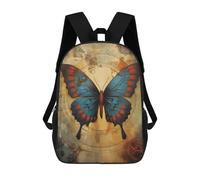 sinyumoney 3D Steampunk Butterfly Artwork Kid's Backpack Waterproof School Bag Bookbag Cute Rucksacks Fashion Casual Schoolbag for Kids for Girl Boy School 17inch