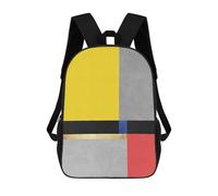 sinyumoney 3D Strokes of Textures IV School Backpack Student Casual Backpack For Kid's Children's Daypack Bookbag Hiking Sports Outdoor Work Travel Laptop Bag 17inch