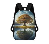 sinyumoney 3D The Autumn Tree Of Life Printing Daypacks Kids Casual Backpack Knapsack High Capacity Rucksack Travel Laptop Book Bag 17inch