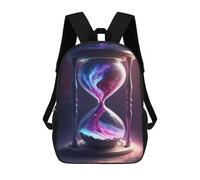 sinyumoney 3D The Flow of Time And Space School Backpack Student Casual Backpack For Kid's Children's Daypack Bookbag Hiking Sports Outdoor Work Travel Laptop Bag 17inch