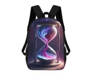 sinyumoney 3D The Flow of Time And Space School Backpack Student Casual Backpack For Kid's Children's Daypack Bookbag Hiking Sports Outdoor Work Travel Laptop Bag 17inch