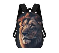 sinyumoney 3D The Mighty King Kid's Backpack Waterproof 17inch School Bag Cute Rucksacks Fashion Casual Schoolbag for Kids for Girl Boy School