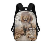 sinyumoney 3D The Path To Success 17 Inch School Backpack Student Casual Backpack For Kid's Children's Daypack Bookbag Hiking Sports Outdoor Work Travel Laptop Bag