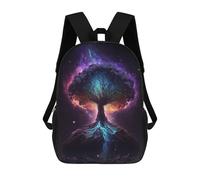 sinyumoney 3D Tree of The Universe School Backpack Student Casual Backpack For Kid's Children's Daypack Bookbag Hiking Sports Outdoor Work Travel Laptop Bag 17inch